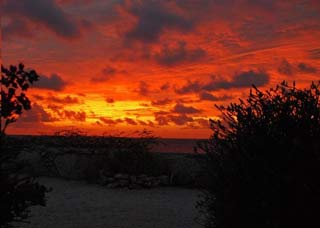 Sunset at 'Ocean Front Oasis'